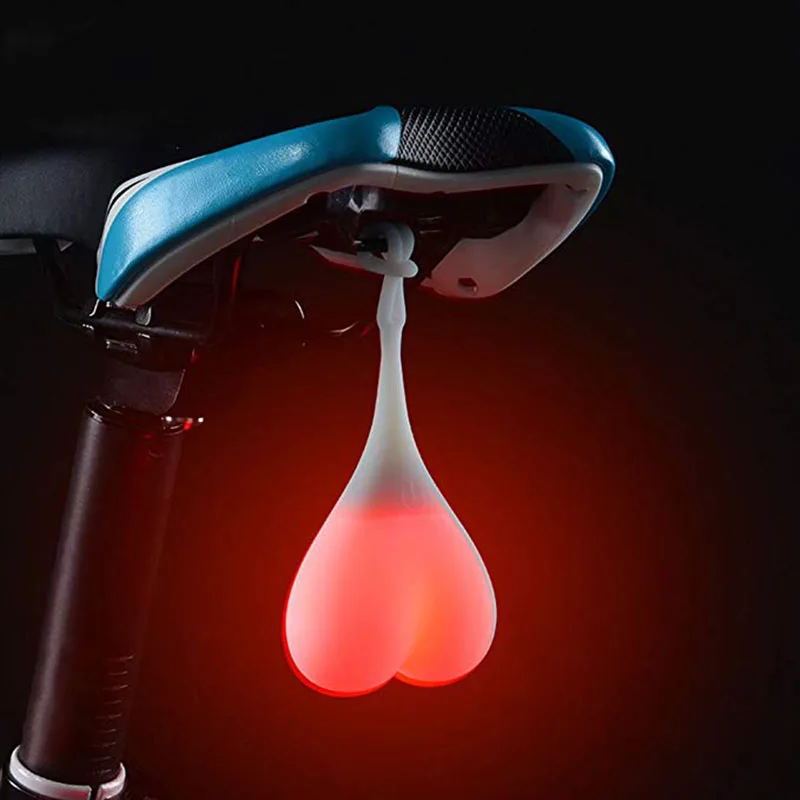 Best Cycling Egg Tail Creative Bike Waterproof Night Essential LED Red Warning Lights Bicycle Seat Back Lamp 1