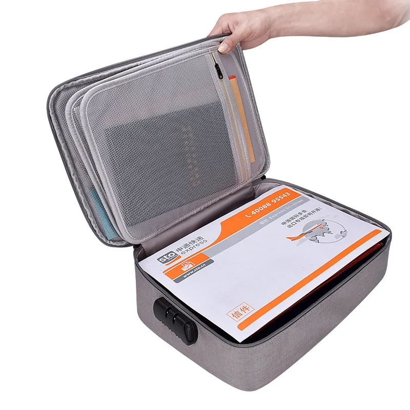 

Multifunction Document Multi-layer Briefcase Suitcase Documents Storage Bag Men's Handbag Office Travel Goods Tools Accessories