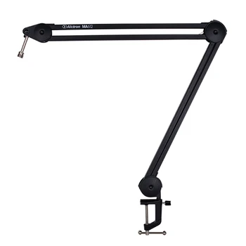 

Alctron MA612 Metal Construction Microphone Stand Overloading Broadcast Stand Scissors Arm Stand for Professional Mic