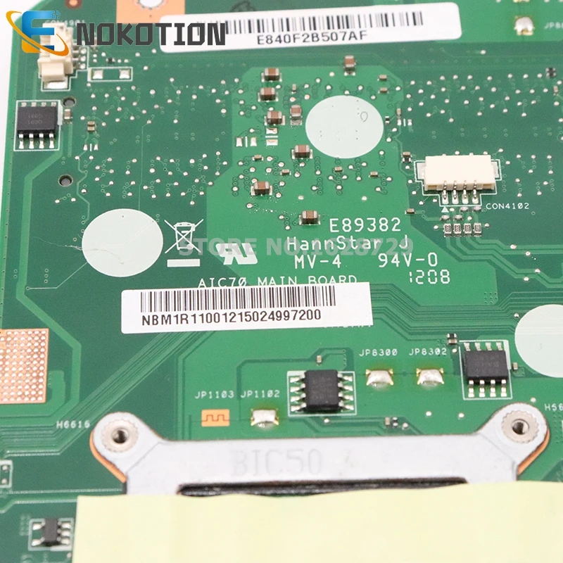 NOKOTION для acer aspire 7739 7739G 7739Z Материнская плата ноутбука NB. M1R11.001 AIC70 NBM1R11001 PN08N1-0NX3J00 HM55 GT610M GPU