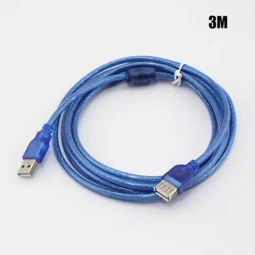 USB 2,0 Мужской к женскому USB кабель удлинитель 5 м/3 М медный провод удлинитель шнура для ПК ноутбук Harddriver