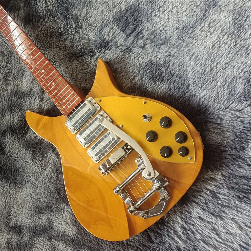 

Guitarra eléctrica de estilo ricken de alta calidad, dos cuerpos de alder, cuello de guitarra de Arce, producción Coreana