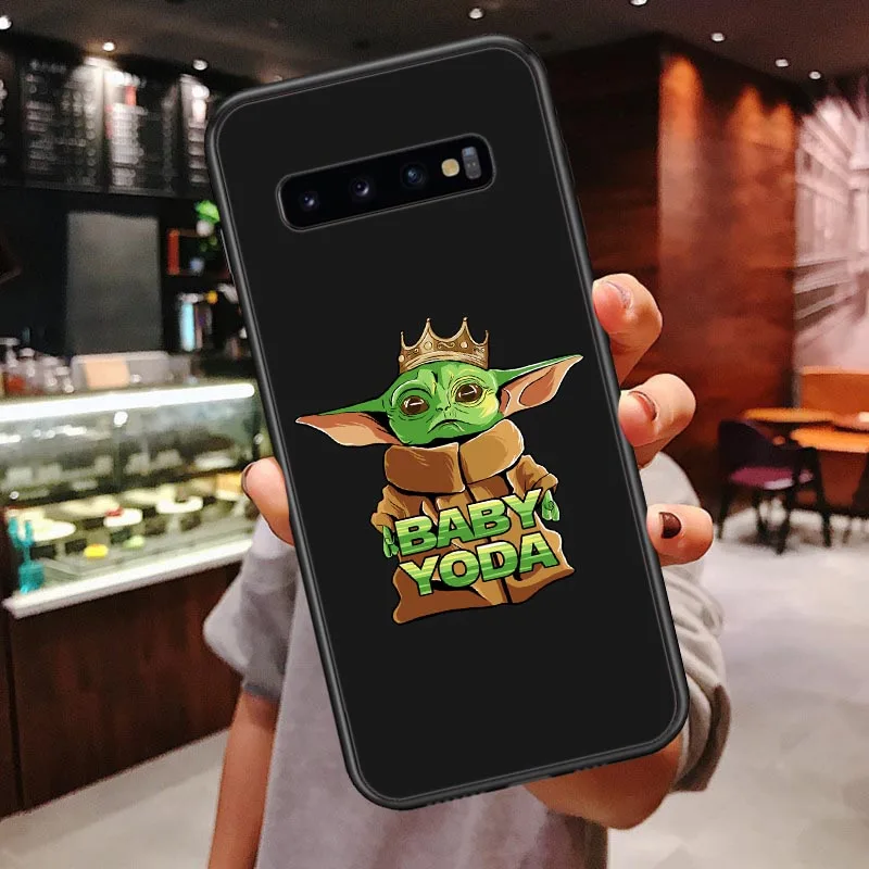 TPU Милый мультяшный Мягкий силиконовый чехол для телефона для Samsung Galaxy S7 Edge S8 S9 S10 Plus S10 Lite Note 9 черный чехол - Цвет: TPU