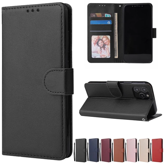 Leather Case Protect Cover For iPhone 14 13 12 Mini 11 Pro Max X XR XS Max 7 8 6 6s Plus 5 5s SE 2020 Stand Flip Wallet Case 1