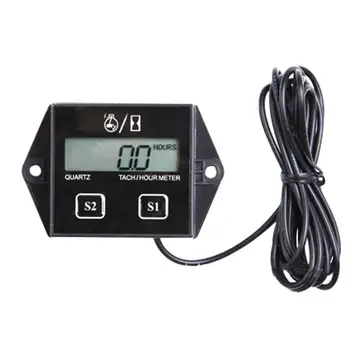 

Petrol Engine Tachometer Timer Abs Inductive Design Lcd Display Low Voltage Design Can Set The Speed Mode 1 Pcs
