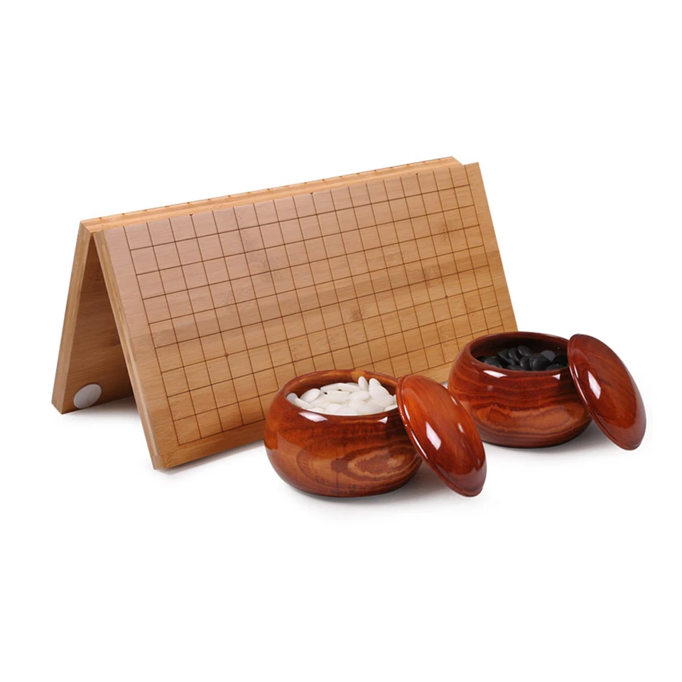 BSTFAMLY Go шахматы 19 Road 361 шт./компл. шахматный диаметр 2,2 см деревянная складная шахматная доска и банка китайская старая игра Go Weiqi G14 - Цвет: Model 4