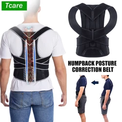 Tcare Adjustable Posture Corrector Belt Back Support Shoulder Back Brace Posture Correction Spine Corrector Postural Fixer Tape