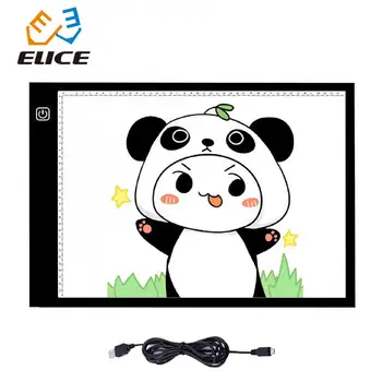 

A4 NO black dots Ultra Thin Led Light Box Tracer Portable Copy Board Adjustable Doodle Brightness LED Tracing Light Pad