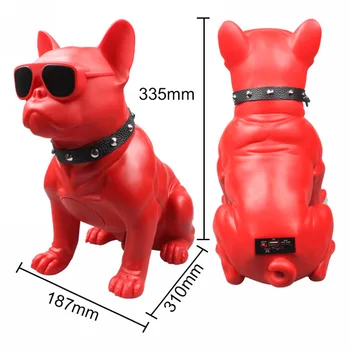 

Hot portable bulldog bluetooth speakers TF card bluetooth wireless speakers sound box subwoofer speaker dropshipping