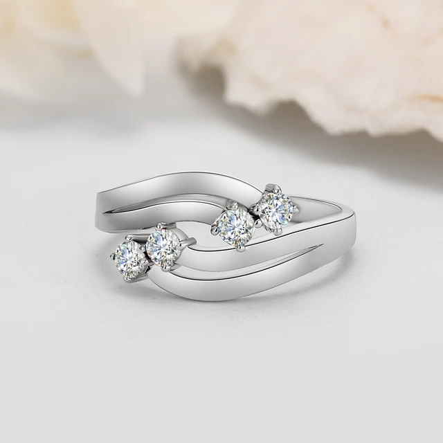 Delicate Rhodium Plated Costume Imitation Ring Bridal Female 925 Silver  Jewelry Designs 925 Sterling Silver Suppliers - China Classic Moissanite  Ring and Women Moissanite Ring price | Made-in-China.com