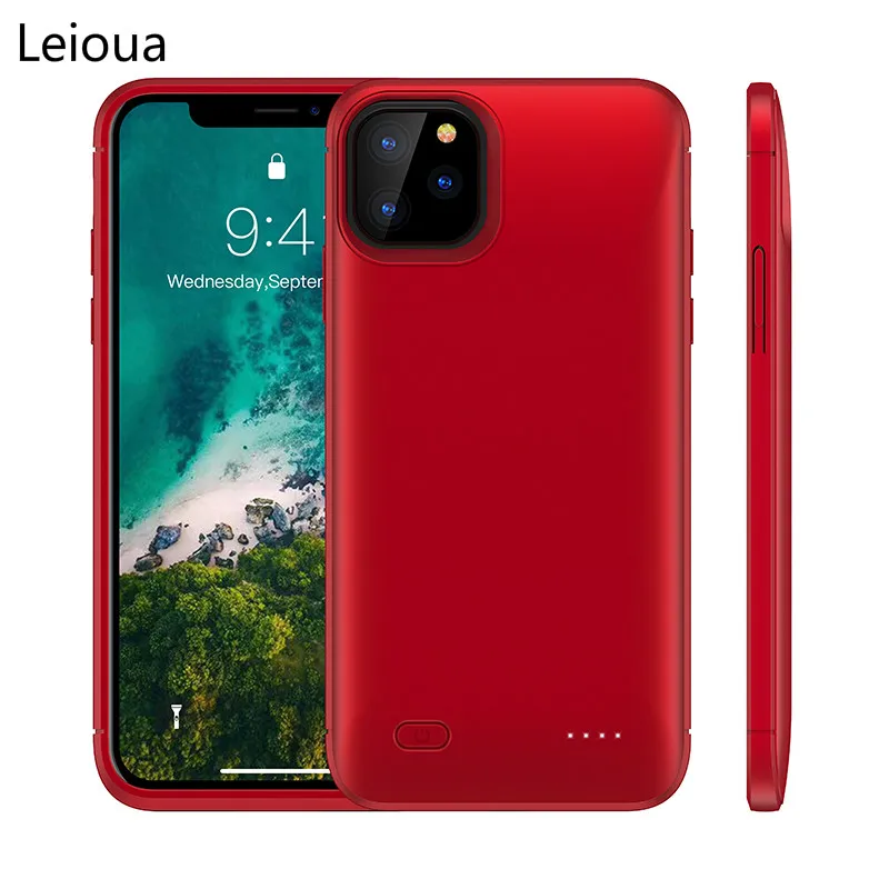 

Leiouna 6200mAh External Battery Phone Case For iphone11 Portable Backup Power Bank Cover Rechargeable For iphone11Pro 11Pro Max