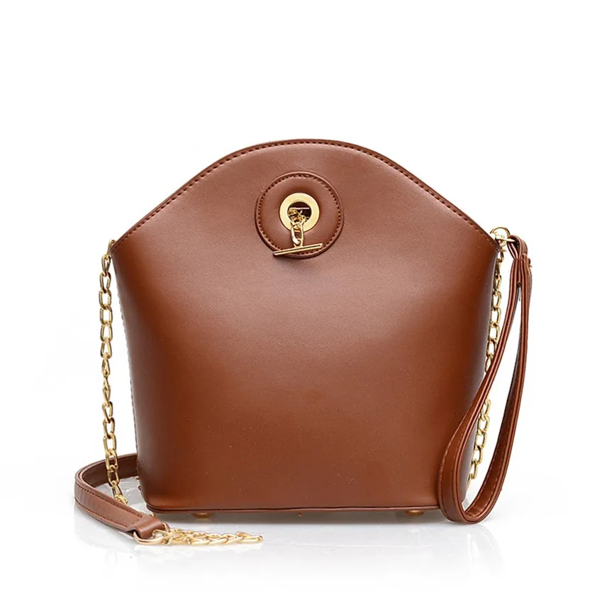 Brown Retro Shoulder Bag Small Bag Ladies on The New Wave Korean Version Wild Chain Messenger Bag Fashion Simple Bolsos Mujer 70 - Цвет: Brown