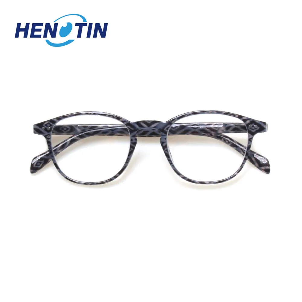 

Henotin2020 new reading glasses spring hinge progressive color design men and women reading glasses diopter 0.5 1.75 2.0 4.0