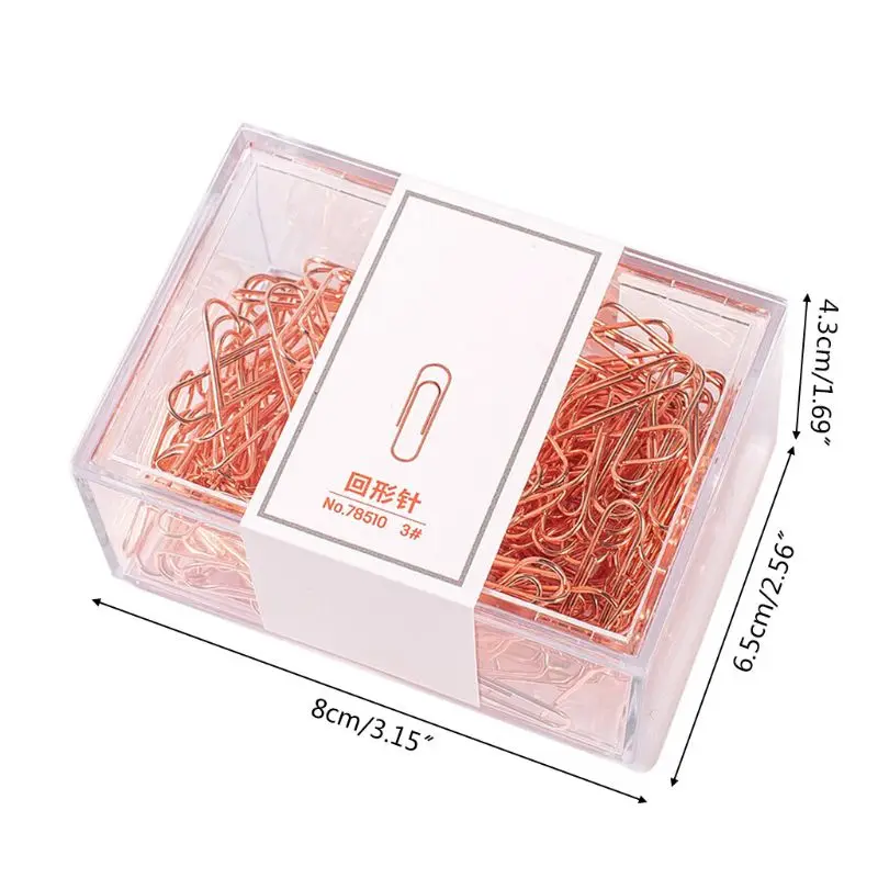 

160pcs Mini Metal Paper Clips Bookmarks Photo Letter Binder Clip Stationery Tool