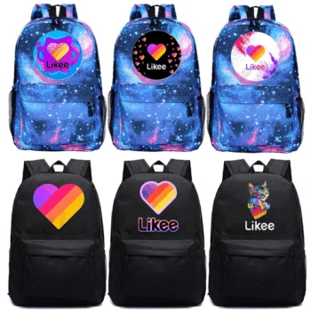 

LIKEE Video Bag Backpack Travel Backpack Girls Boys School Bag Hiking Backpack Fashion Accessory Children's Backpack
