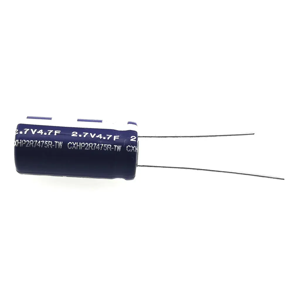 2 шт 2,7 V 2.7V4.7F 2.7V3.3F 3.3F 4.7F Суперконденсатор 10*20 мм фарадный конденсатор с алюминиевой крышкой