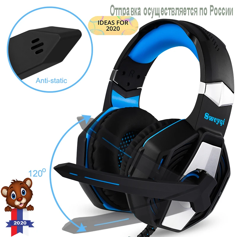 

Sweyqi A701 Wired Headset Soft Earpads Headphones with Microphone