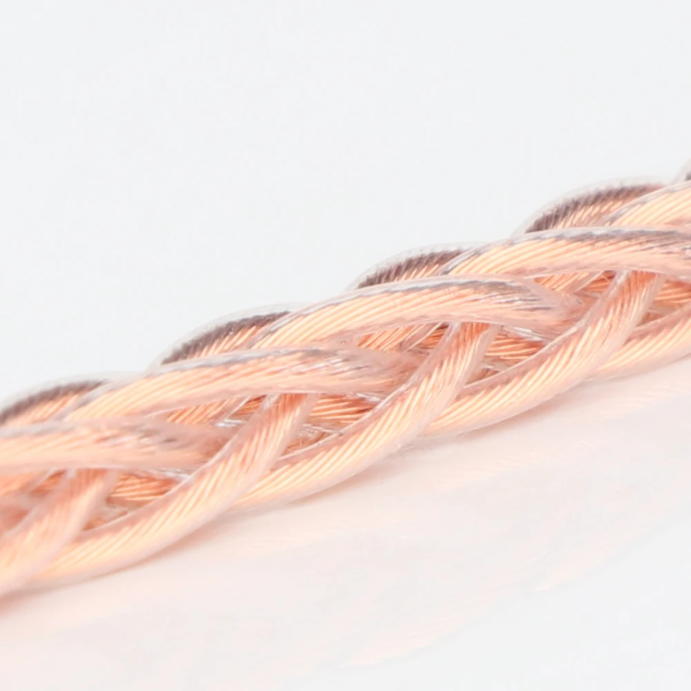 YTER 8 Core 6N single crystal copper headphone upgrade Audio DIY upgrade wire earphone cabl audio video Earphone wire