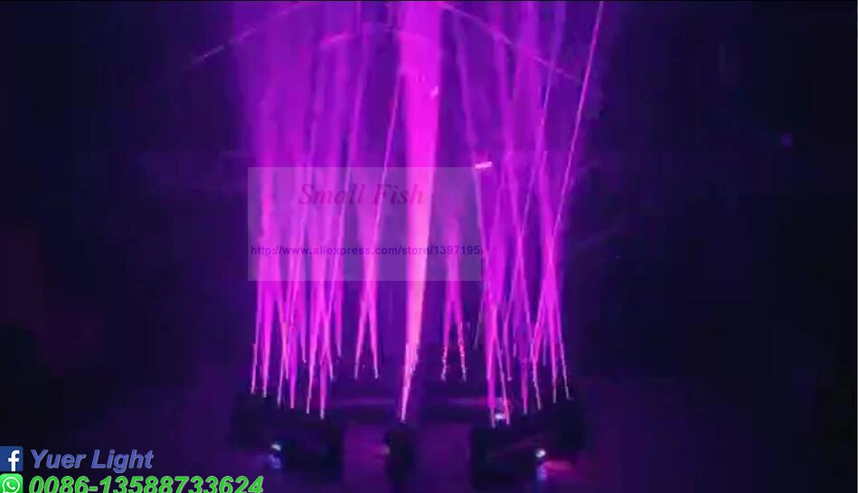2 шт/лот 180 Вт диско свет 6 глаз Полноцветный лазерный Освещение сценический светильник кпасный-зеленый-синий световой лазерный проектор Dsico DJ домашний вечерние сценический эффект Освещение