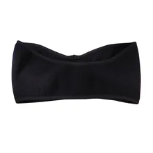 Унисекс, женские, мужские теплые зимние повязки на голову, флис, термальная Лыжная Ушная муфта, эластичная резинка для волос из спандекса, аксессуары(черный), A30