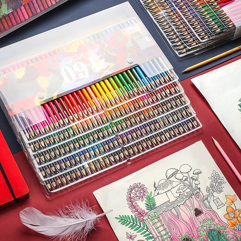 Brutfuner 48/72/120/160/180/260 Colors Professional Oily Color Pencils