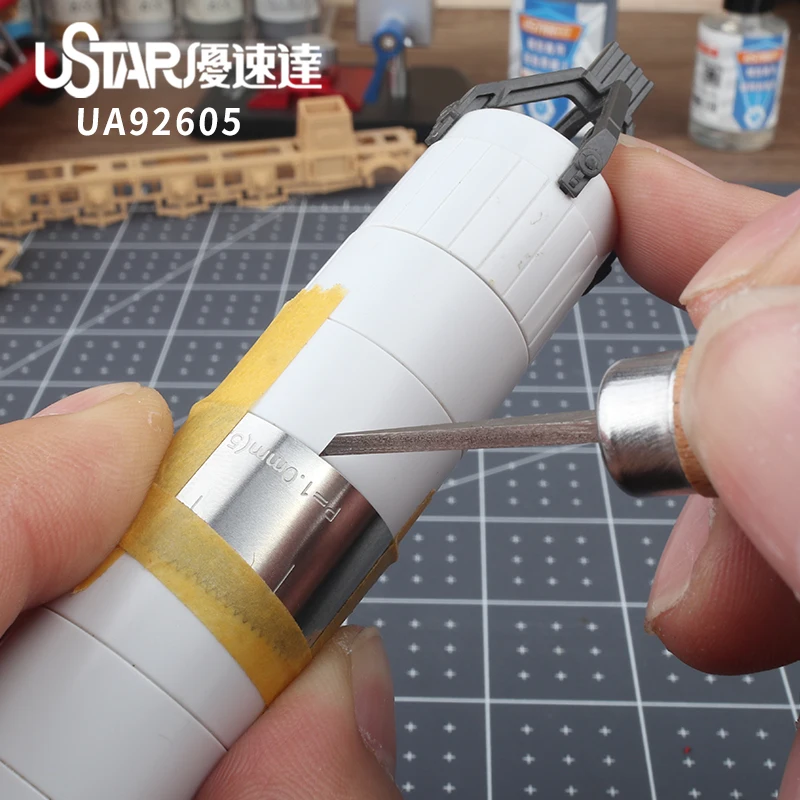 Model equidistant opening aid ruler Arc surface measurement modification ruler Mecha military model model tools