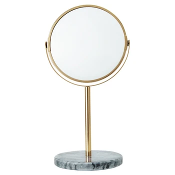 

Makeup Mirror Desktop Mirror Gold + Marble Make-Up Mirror Best Christmas Gift-02