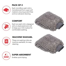 

Cleaning Car Wash Mittens Microfibre Mitt Mitten Replacement Scrub Sponge