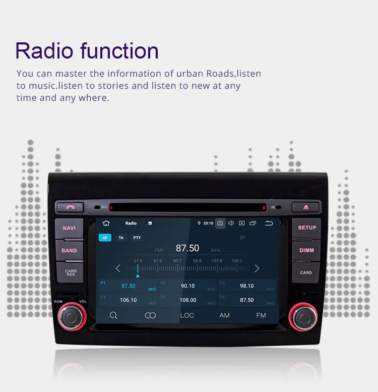 Top TOPBSNA 2 Din 8 CORE Android 9.0 Car DVD Player for Fiat Bravo 2007-2012 WIFI Multimedia GPS Stereo Car Radio headunit auto RDS 4