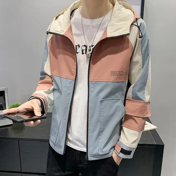 

Men's jacket 2020 spring and autumn windbreaker street clothing fashion men's zipper pullover windbreaker sports jacket men