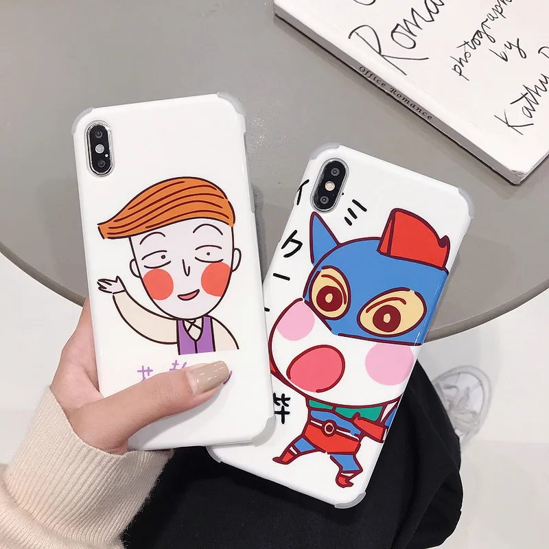 DECOCASE Мультфильм защитный Япония Телефон чехол для iPhone 6 6s 7 8 Plus X XR XS Max Чехлы Apple