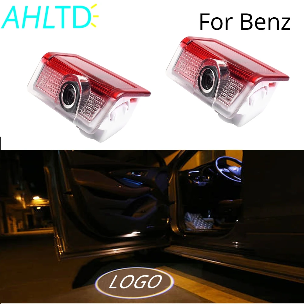 

2pcs For Mercedes Benz W213 E Class W212 M W166 ML Led Car Door Logo Laser Projector Light Ghost Shadow Lamp