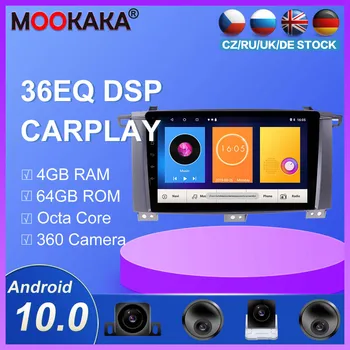 

GPS Navigation Radio player For toyota Land Cruiser LC100 2002-2007 Android 10.0 Multimedia Auto Radio Player HeadUnit carplay