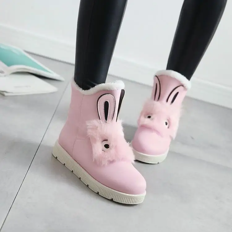 

2019 Winter Boots Faux Long Velvet Short Pu Artificial Long Velvet Pu