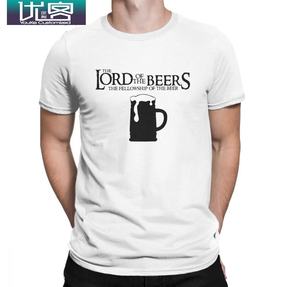 Lord Of The Beers frentice Beer T рубашки мужские хлопковые Забавные футболки с юмором для