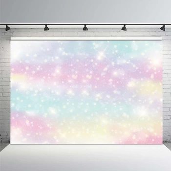 

Rainbow Backdrop for Photo Studio Birthday Flash Photographic Background Photo Booth Photography Prop Bokeh Baby Shower