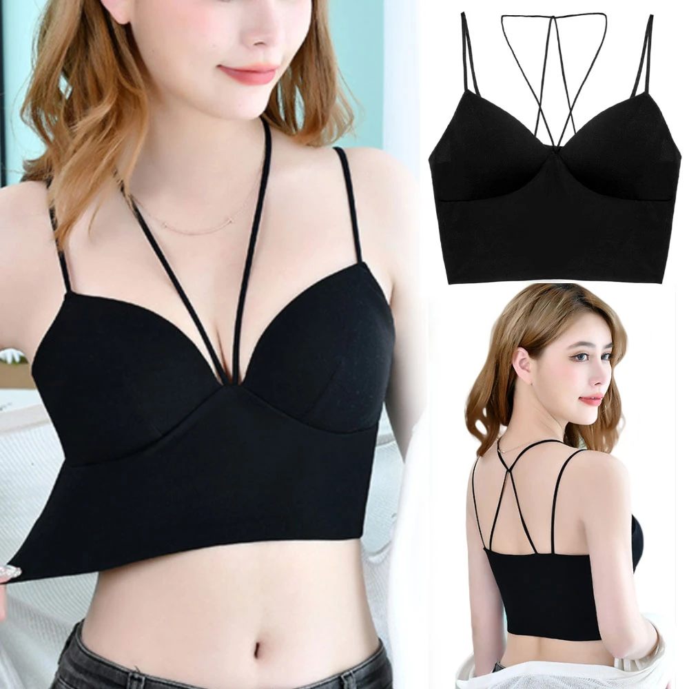 Halter bralette with tube top Clearance