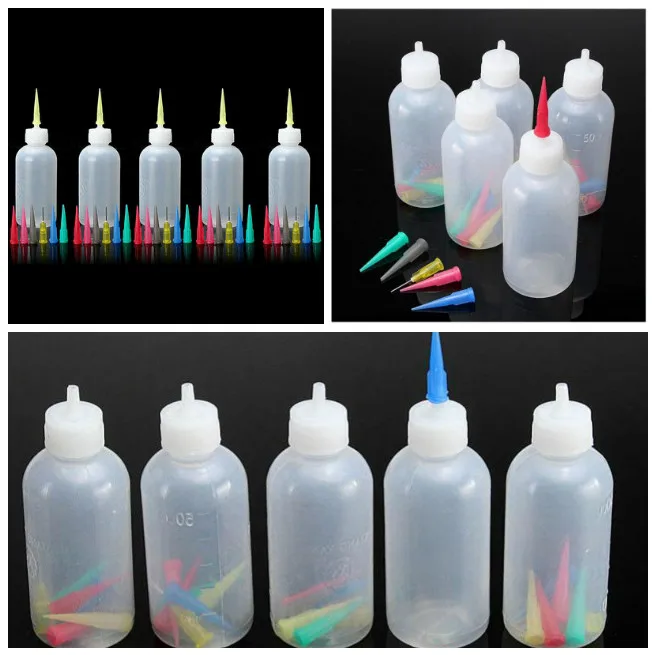 5Sets Painting Squeeze Bottles with Cake Decor Family Baking Pastry Drawing Tools Pot Kitchen Supplies condiment bottles jam squeeze bottles
