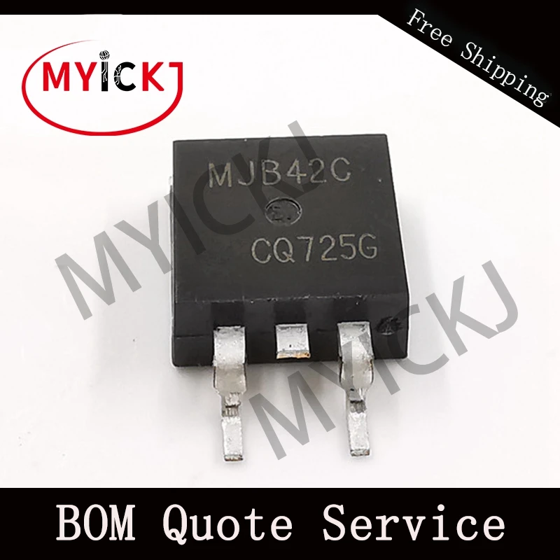 

10PCS MJB42C TO-263 Complementary Silicon Plastic Power Transistors IC CHIP