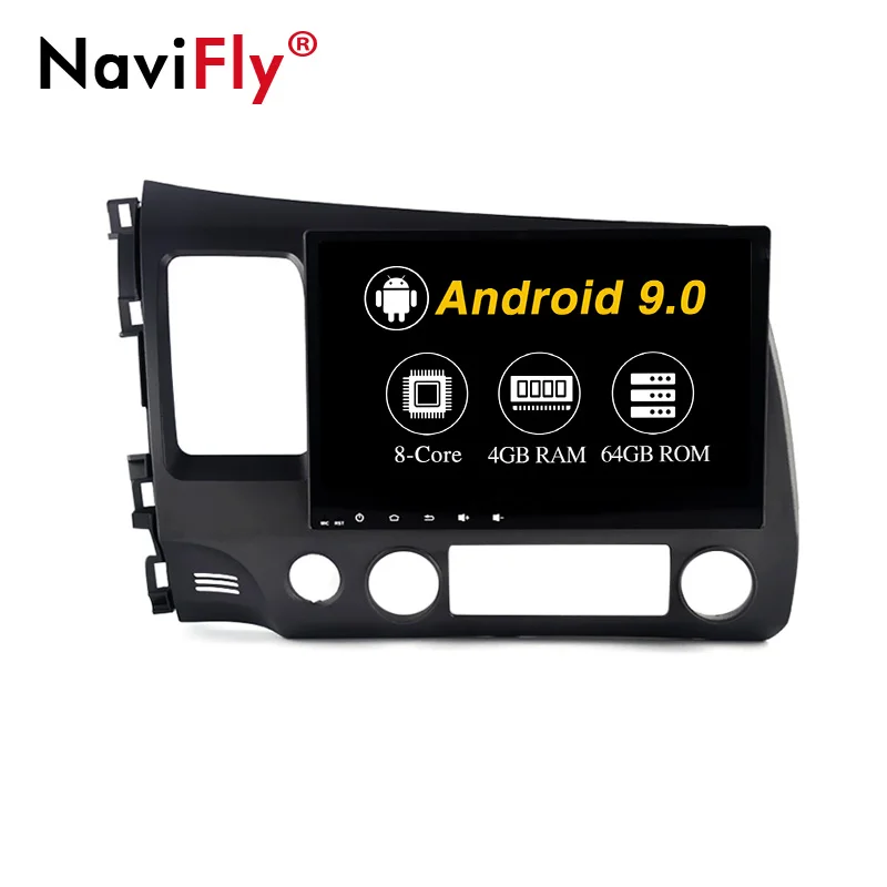 Android9.0 автомобильный DVD GPS мультимедийный плеер для Honda Civic 2006 2011 Автомобильный dvd