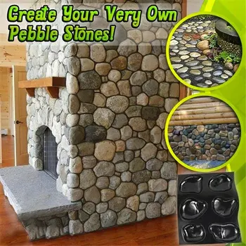 

Casts Master Pebbles Concrete Mold Step Stones Plaster Mold Cobblestones Mould Plastic New paving cobblestone mould LAD