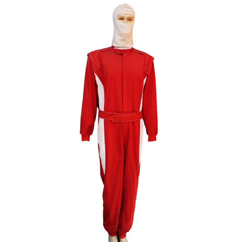 Перчатки для мотоциклистов, защитные перчатки для мотокросса, противопожарная маска для гоночного автомобиля, костюм для гонок, костюм для мотогонок - Цвет: racing suit red