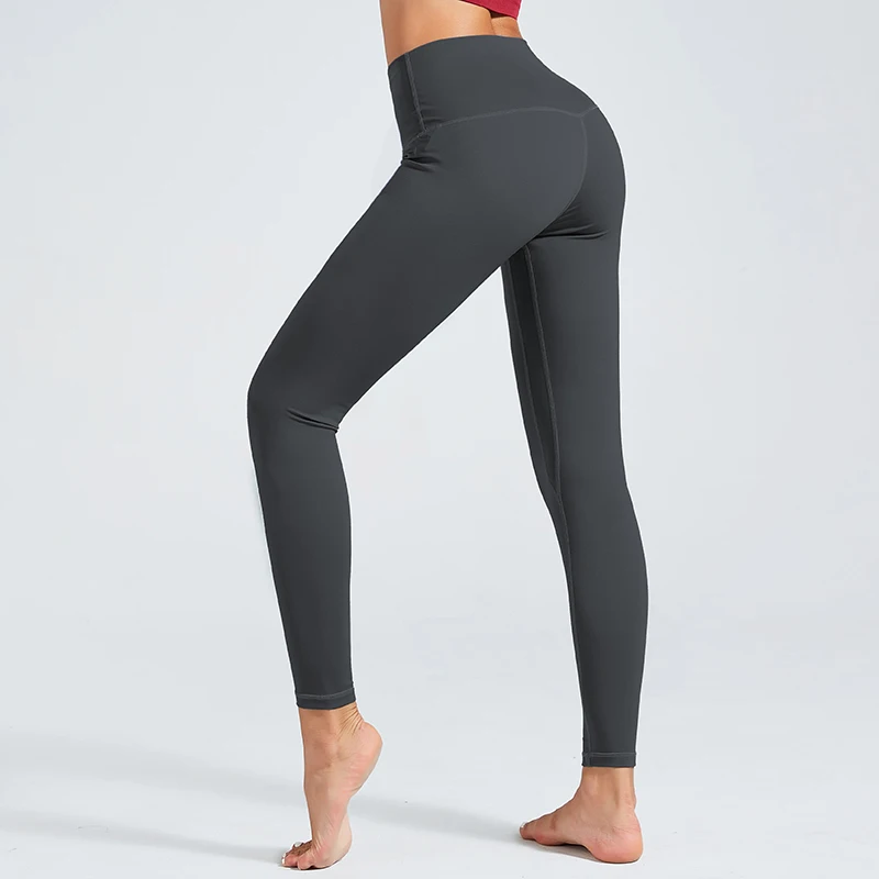 Fashion Women Sexy Fitness Leggings High Quality Nylon Leggings Solid Color Sporting Leggings High Waist Female Workout Leggings
