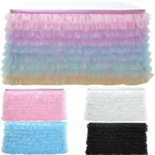 5 цветов, Тюлевая юбка-пачка для свадебной вечеринки, столовые приборы для дня рождения, украшения на Рождество