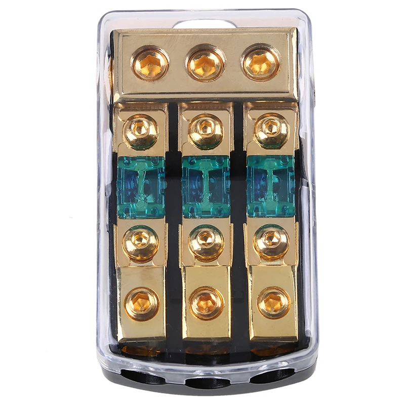 Автомобильный держатель предохранителя posbay 30A/60A/80A/100A/150A 1 в 3 распределительный
