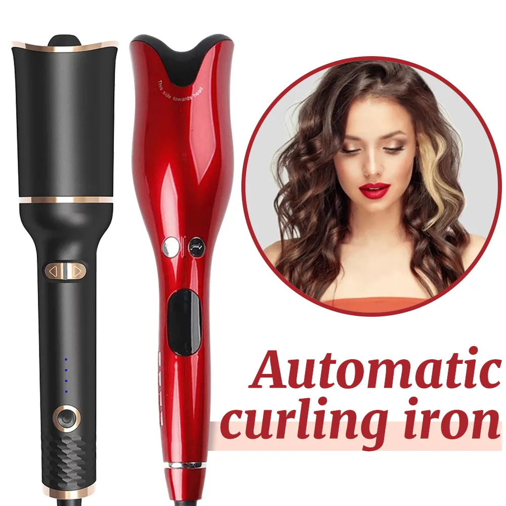Automatic Hair Curler Rotating Spin N Curls Ceramic Curling Iron Tongs Corrugation Wand Waver Styler Crimper | Красота и здоровье