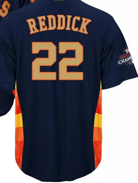 For men А+++ качество для мужчин золото Хьюстон 11 Гаттис Astros 15 Beltran 16 Mccann 20 Preston Tucker 22 Josh Reddick Джерси - Цвет: For men