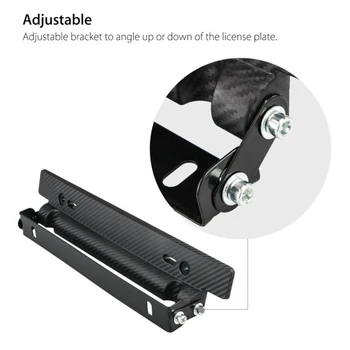 

Accessories License Plate Frame Exterior Adjustable Carbon Fiber style
