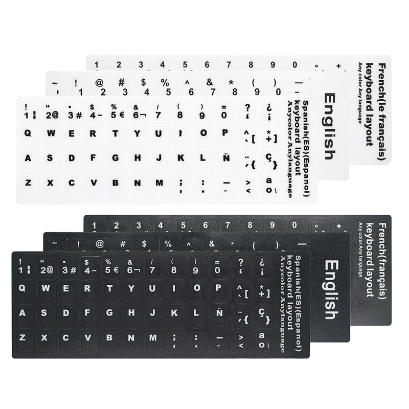 

Universal Spanish Replacement Keyboard Sticker for Laptop Notebook