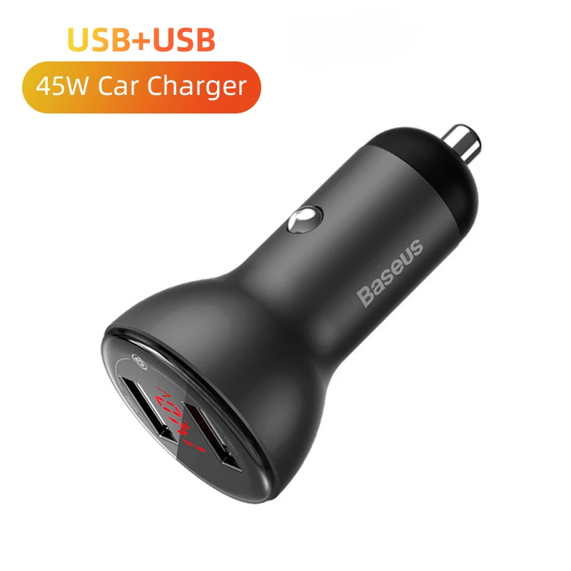 65w fast charger Baseus USB Car Charger 65W PD Fast Charger Charging Quick Charge 4.0 QC 3.0 Type C Charger For iPhone 12 Xiaomi Samsung MacBook phone charger Chargers